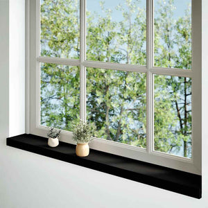 Eiche Fensterbänke Dunkelbraun 140cm 2er-Set
