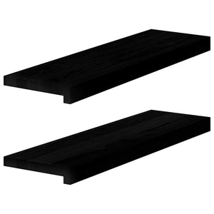 Eiche Fensterbänke Dunkelbraun 70x20cm 2er Set