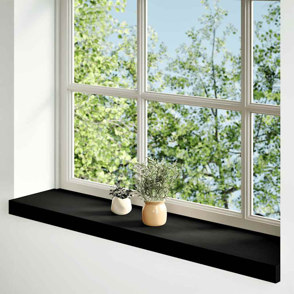 Eichen Fensterbänke Dunkelbraun 80x20cm 2er Set