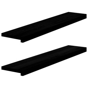 Eiche Fensterbänke Dunkelbraun 100x20cm 2er Set