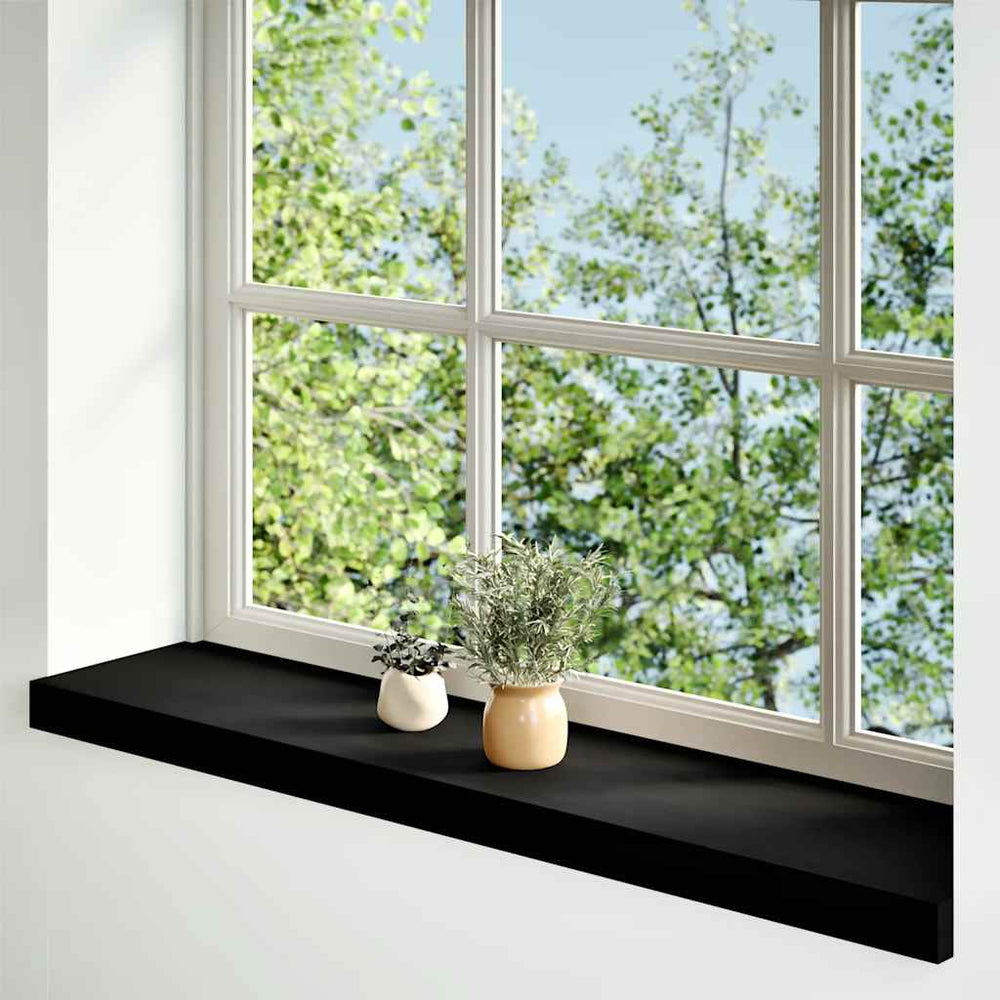 Eiche Fensterbänke Dunkelbraun 100x20cm 2er Set