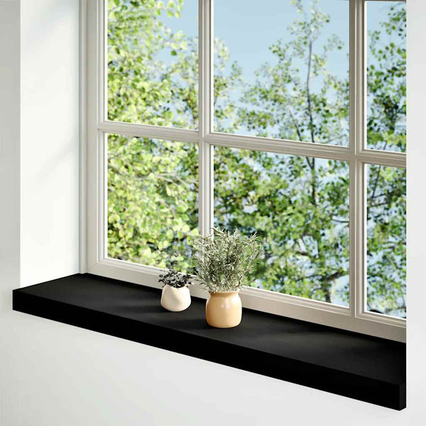 Eiche Fensterbänke Dunkelbraun 100x20cm 2er Set