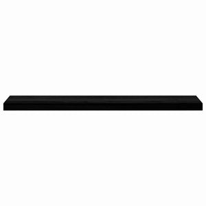 Dunkelbraune Fensterbänke, 110 cm, Eiche Massivholz, 2er-Set
