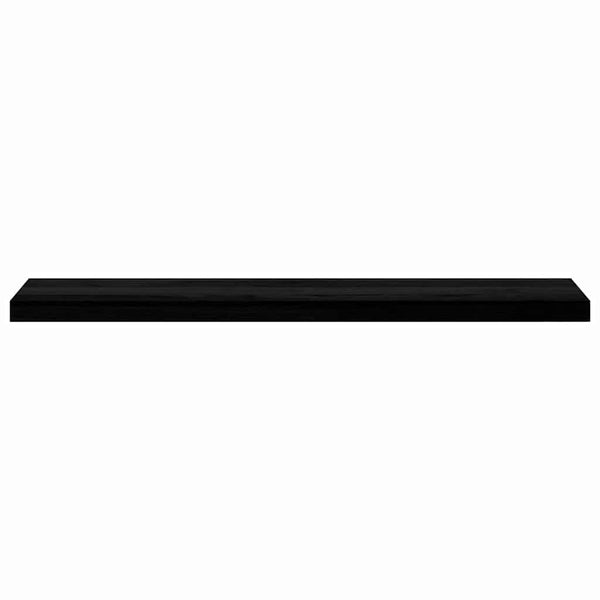 Dunkelbraune Fensterbänke, 110 cm, Eiche Massivholz, 2er-Set