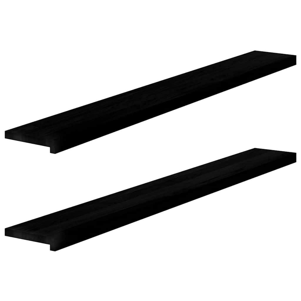 Eiche Fensterbänke Dunkelbraun 160cm 2er Set