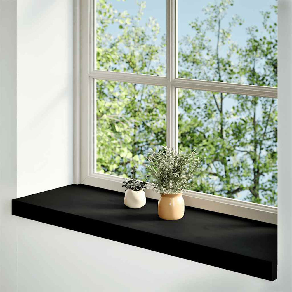Eiche Fensterbänke Dunkelbraun 80x25cm 2er Set