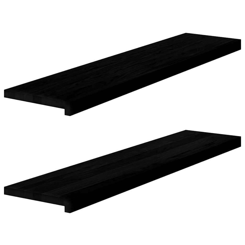 Eiche Fensterbänke Dunkelbraun 110x25cm 2er Set