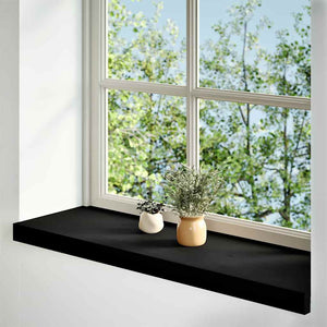 Eiche Fensterbänke Dunkelbraun 90x30 cm, 2er Set