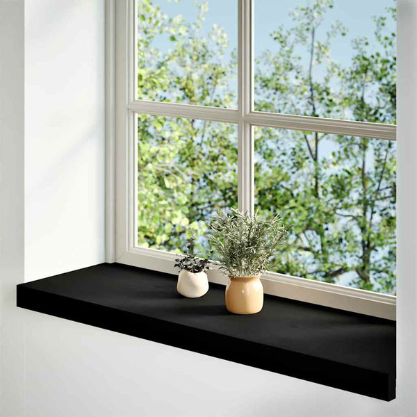 Eiche Fensterbänke Dunkelbraun 90x30 cm, 2er Set