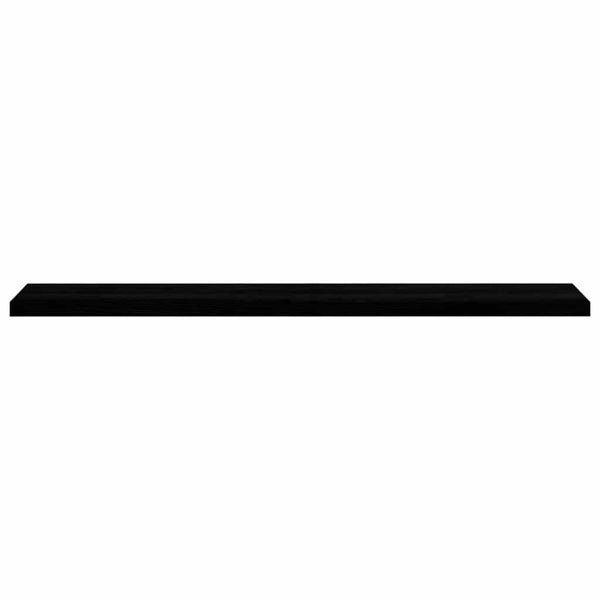 Dunkelbraune Fensterbänke Eiche Massivholz 160cm 2er Set