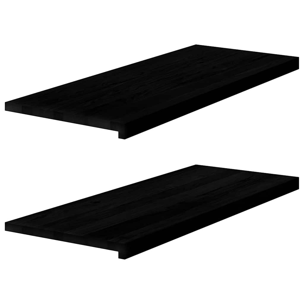 Eiche Fensterbänke Dunkelbraun 100x40cm 2er Set
