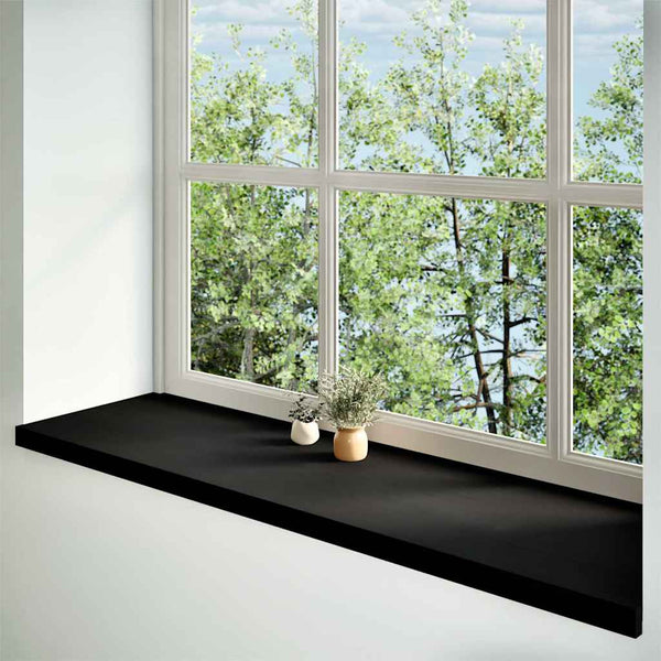 Eiche Fensterbänke Dunkelbraun 140x40cm 2er Set