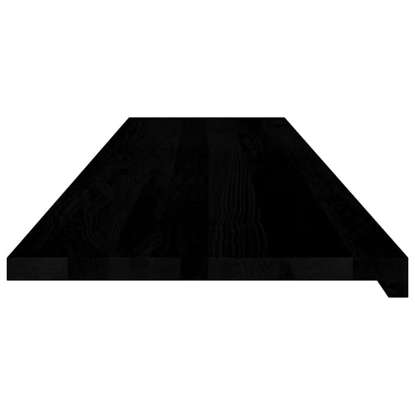 Eiche Fensterbänke Dunkelbraun 160cm 2er Set