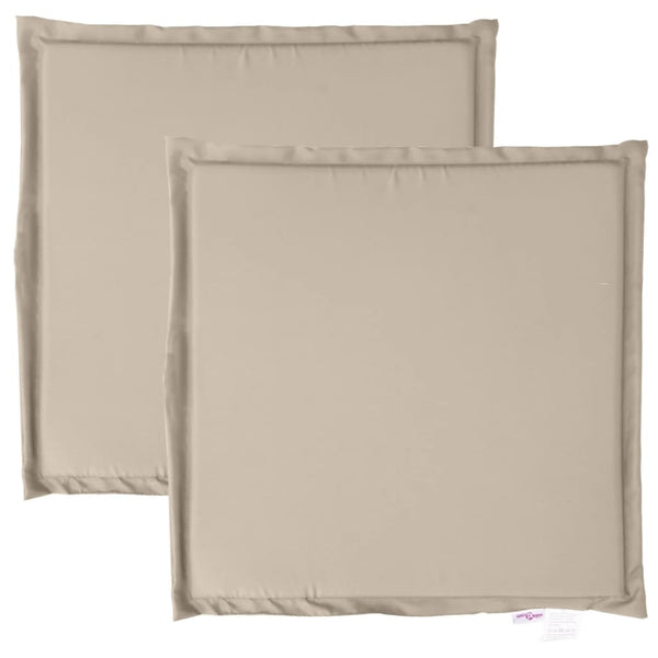 Garten Sitzkissen 2er Set Taupe 45x45