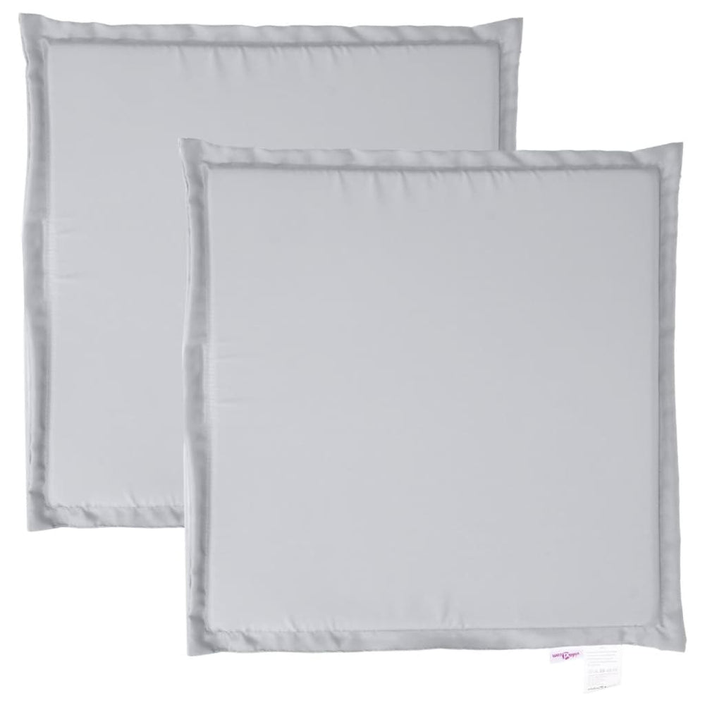 Garten Sitzkissen Hellgrau 45x45 cm 2er Set