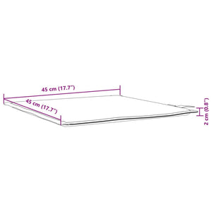 Garten Sitzkissen Creme 45x45 cm 2er Set