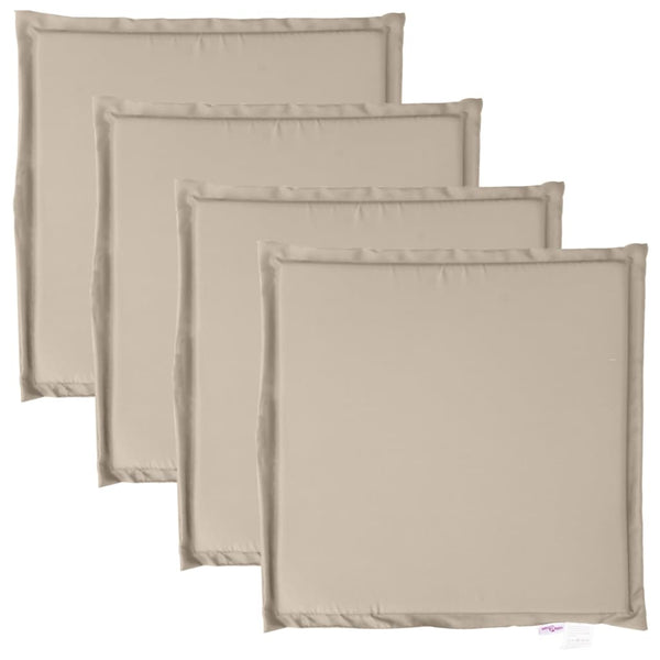 Garten Sitzkissen 4er Set Taupe 45x45 cm