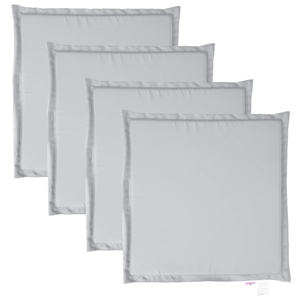 Garten Sitzkissen Hellgrau 4er Set 45x45
