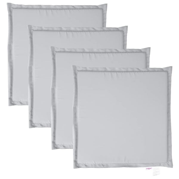Garten Sitzkissen Hellgrau 4er Set 45x45