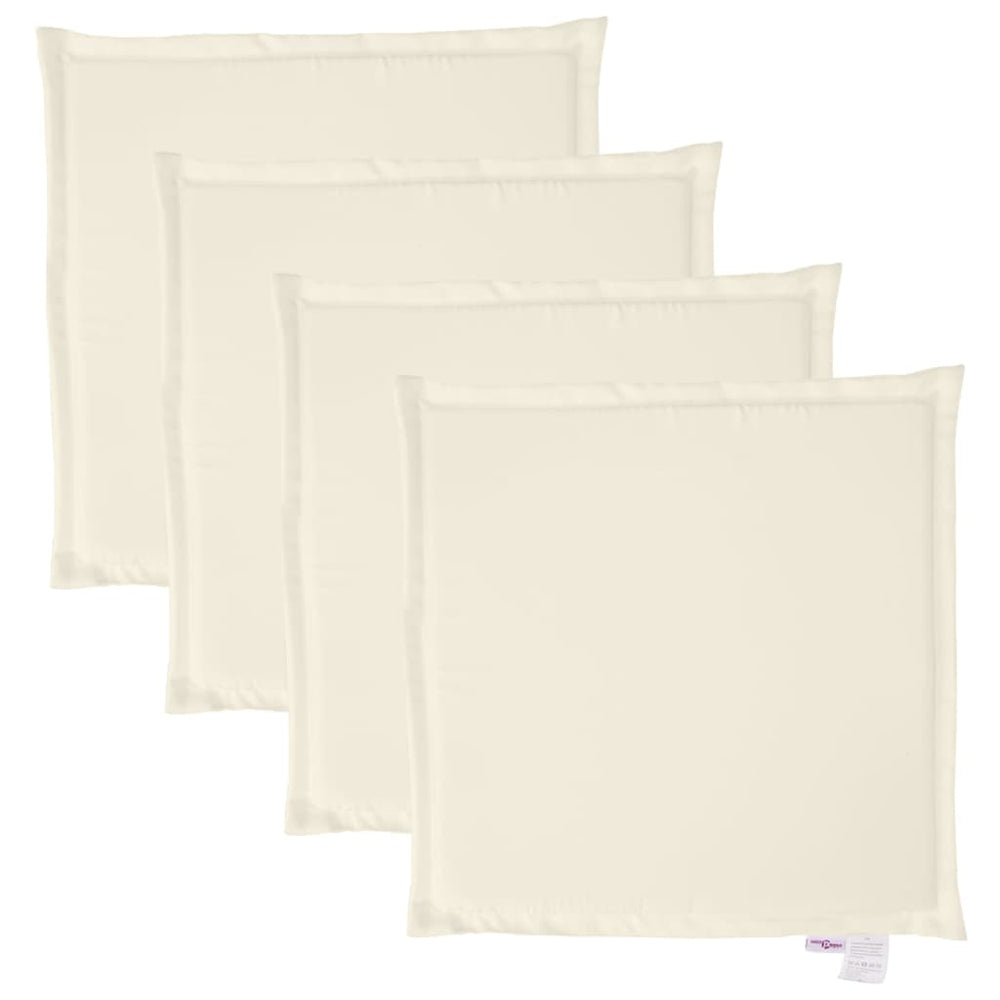 Creme Garten Sitzkissen 4er Set 45x45 cm
