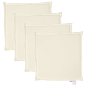 Creme Garten Sitzkissen 4er Set 45x45 cm