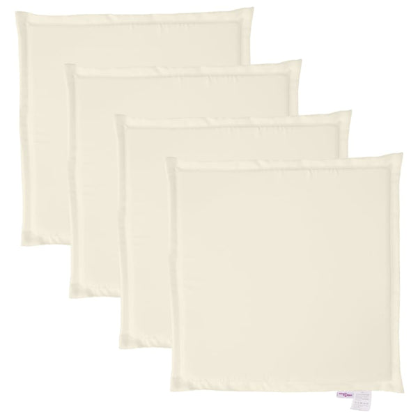 Creme Garten Sitzkissen 4er Set 45x45 cm