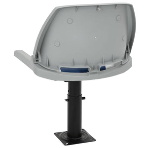 Klappbares Bootssitz-Set, 2-teilig, Blau/Weiß