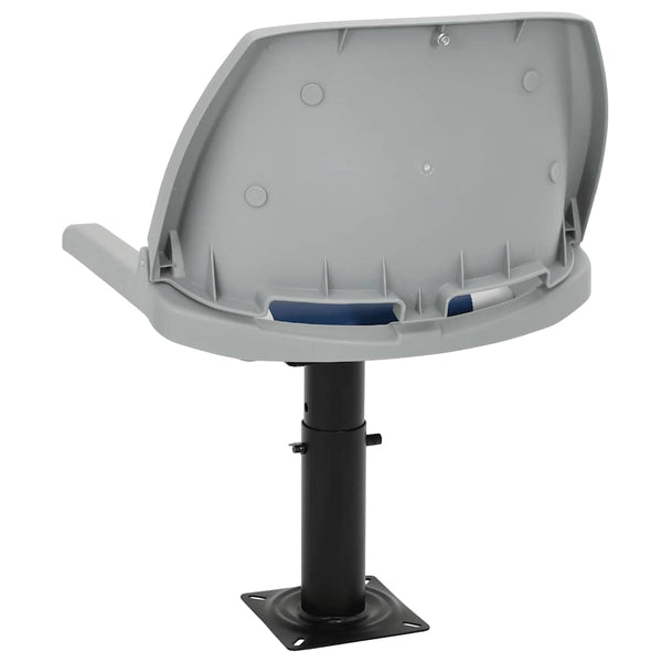 Klappbares Bootssitz-Set, 2-teilig, Blau/Weiß