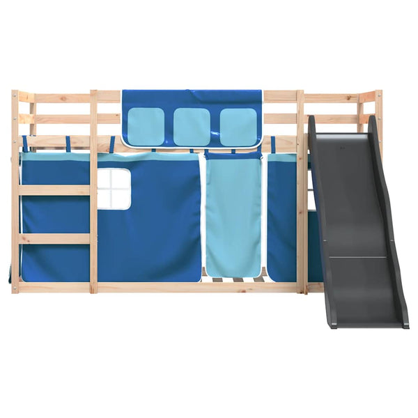 Etagenbett mit Rutsche Blau 80x200 cm