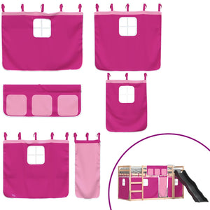 Etagenbett mit Rutsche Rosa 90x190 cm