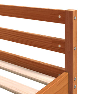 Hochbett mit Schreibtisch Braun 160x200 cm