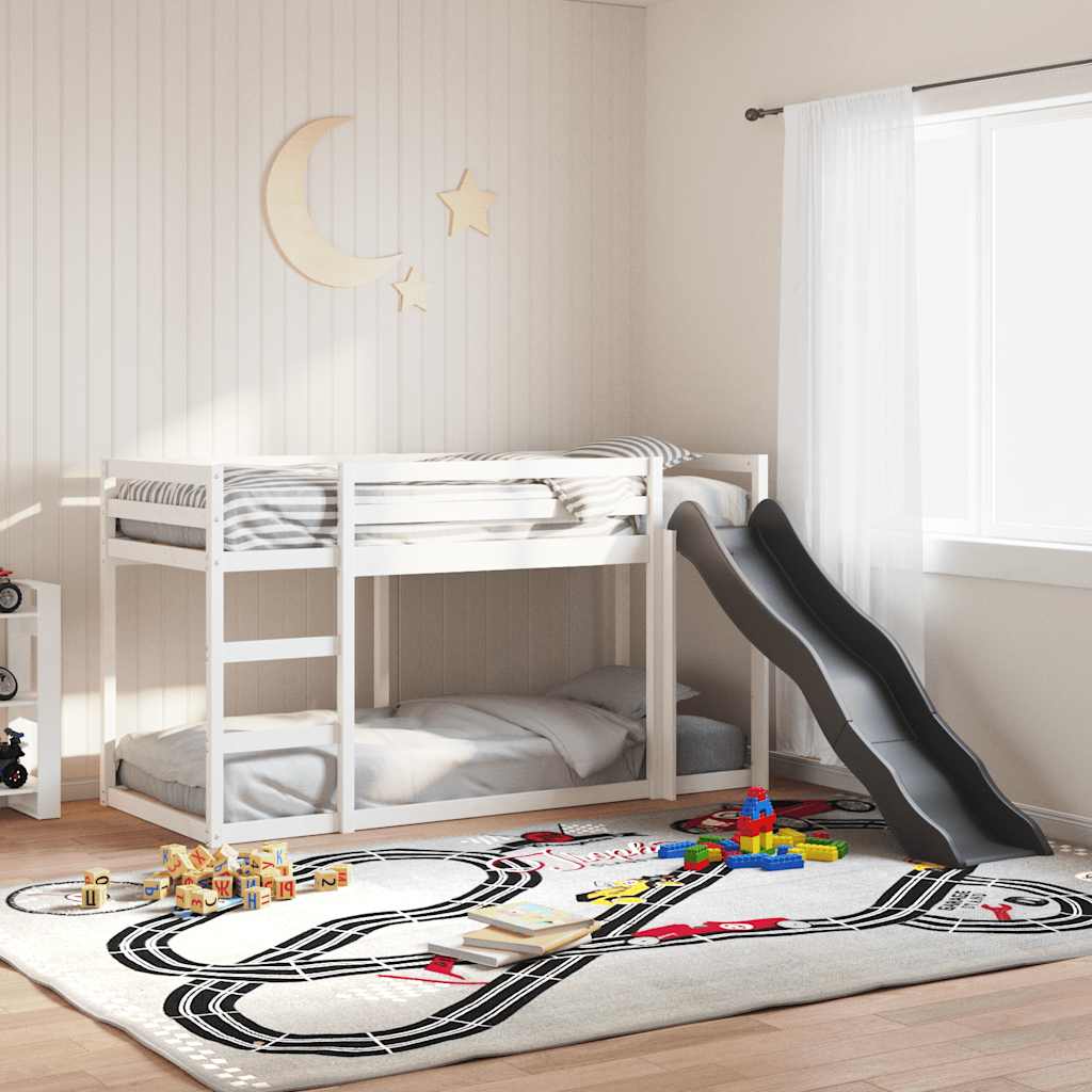 Etagenbett mit Rutsche & Leiter 90x200cm Kiefer Massivholz