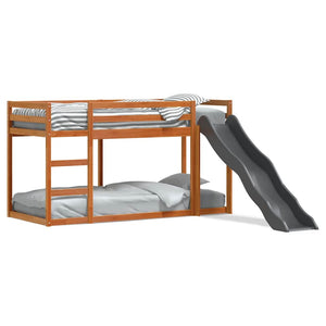 Etagenbett mit Rutsche Kiefer 90x200 cm