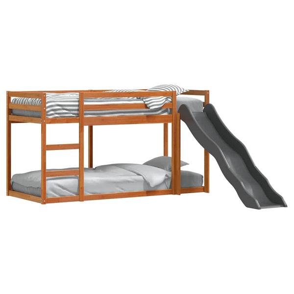 Etagenbett mit Rutsche Kiefer 90x200 cm