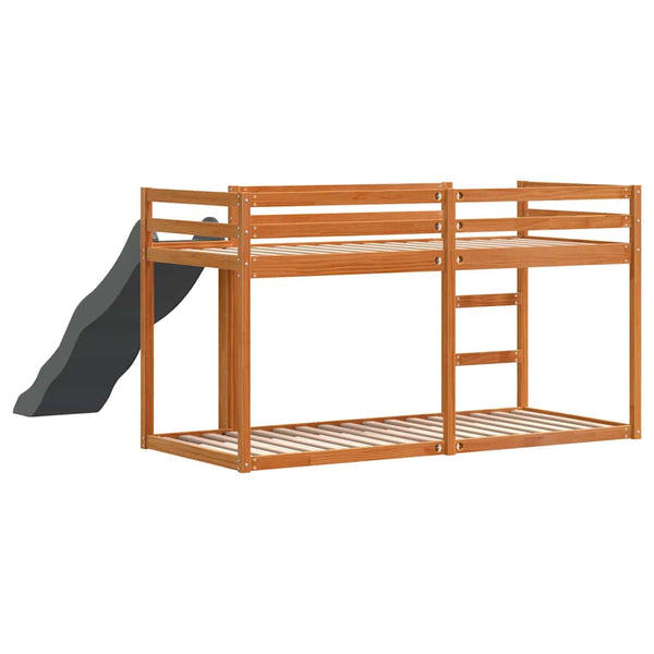 Etagenbett mit Rutsche Kiefer 90x200 cm