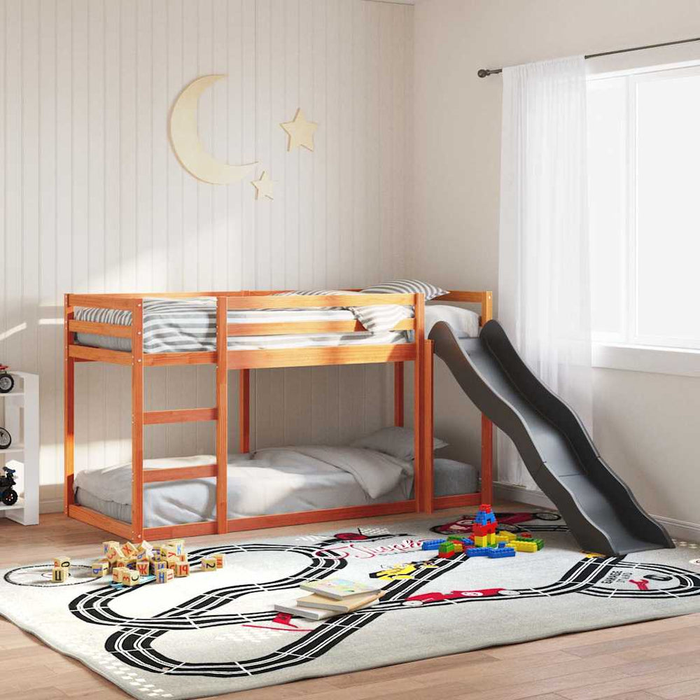 Etagenbett mit Rutsche Kiefer 90x200 cm
