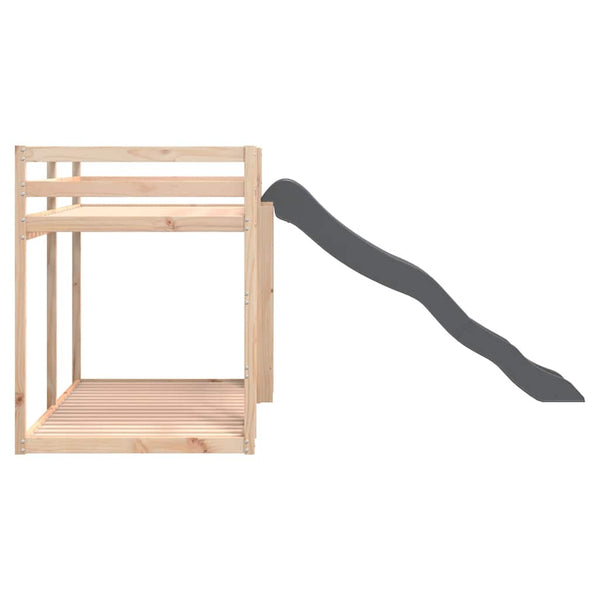 Etagenbett mit Rutsche Kiefer 90x190 cm