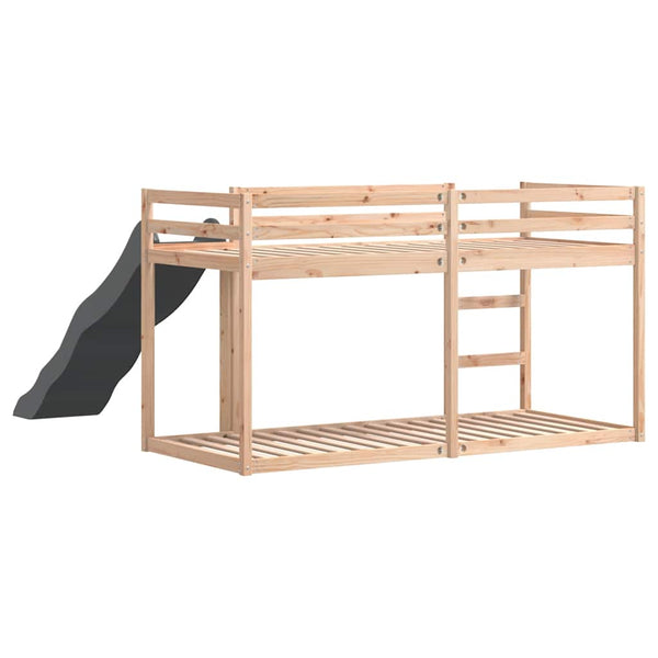 Etagenbett mit Rutsche Kiefer 90x190 cm
