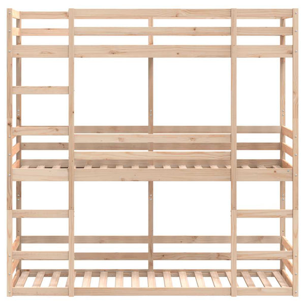 Dreifach Etagenbett Kiefer 80x200cm