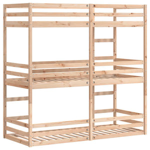 Dreifach Etagenbett Kiefer 80x200cm