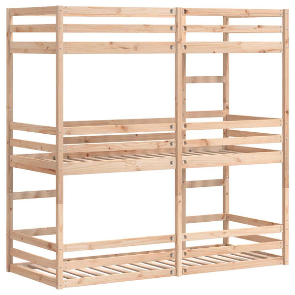 Dreifach Etagenbett Kiefer 80x200cm
