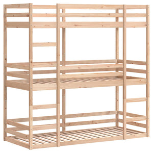 Dreifach Etagenbett Kiefer 90x200 cm