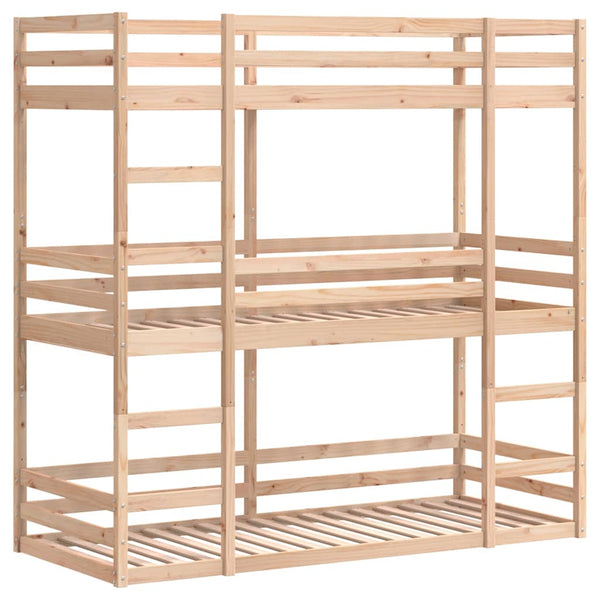 Dreifach Etagenbett Kiefer 90x200 cm
