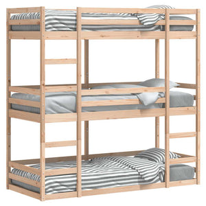 Dreifach Etagenbett Kiefer 90x200 cm