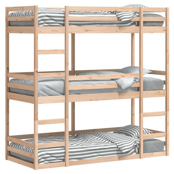 Dreifach Etagenbett Kiefer 90x200 cm