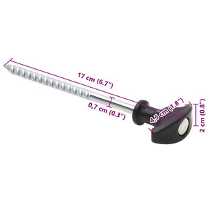 Zeltheringe Verzinkt 17 cm, 24er-Set