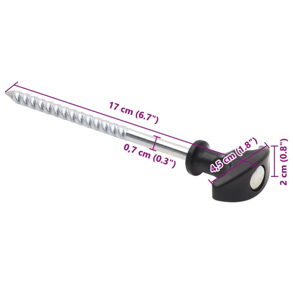 Zeltheringe Verzinkt 17 cm, 24er-Set