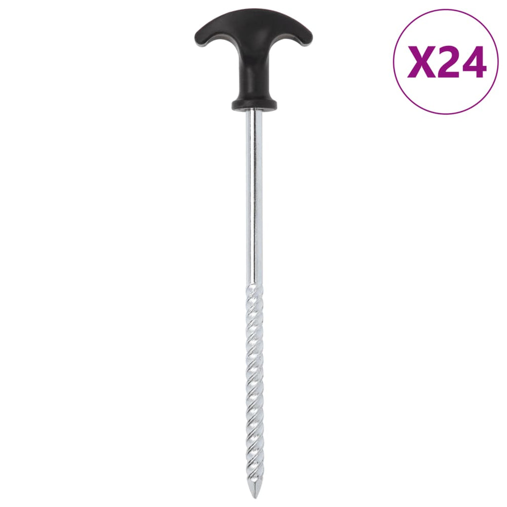 Zeltheringe 24er Set, 20cm Verzinkt