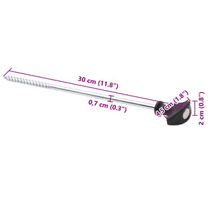Zeltheringe 30 cm, 24 Stück, verzinkt