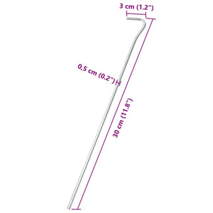 Zeltheringe 25 Stk Verzinkt 30cm